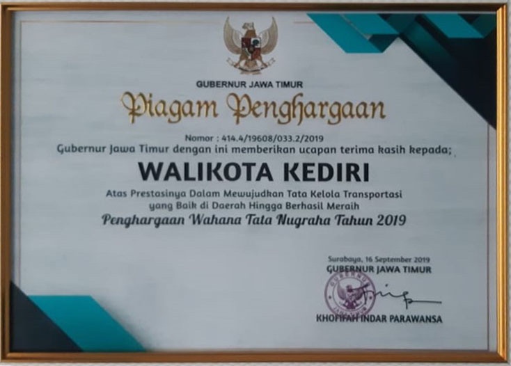 Penghargaan Wahana Tata Nugraha Tahun 2019